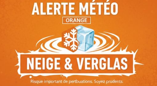 ALERTE MÉTÉO - vigilance ORANGE pour neige/verglas 